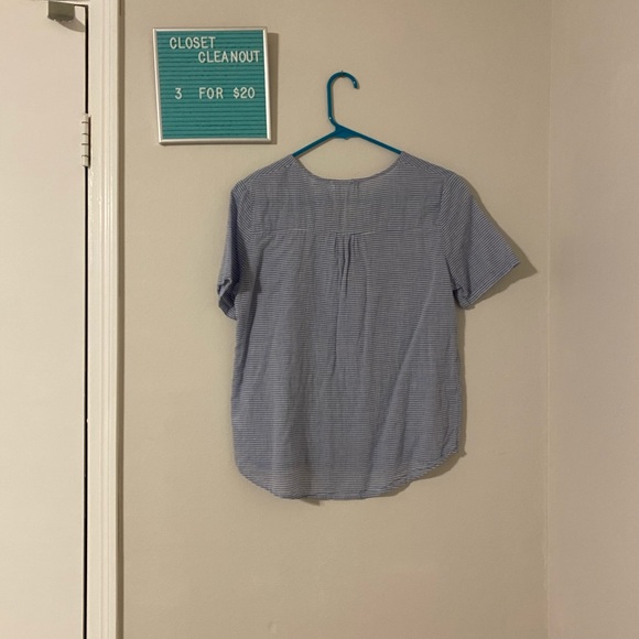 3for$20 striped lace up top - Picture 5 of 5